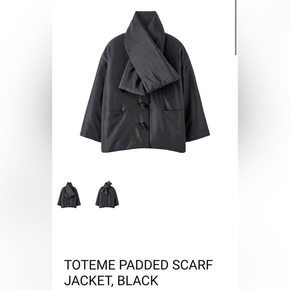 TOTEME PADDED SCARF JACKET - Picture 3 of 4
